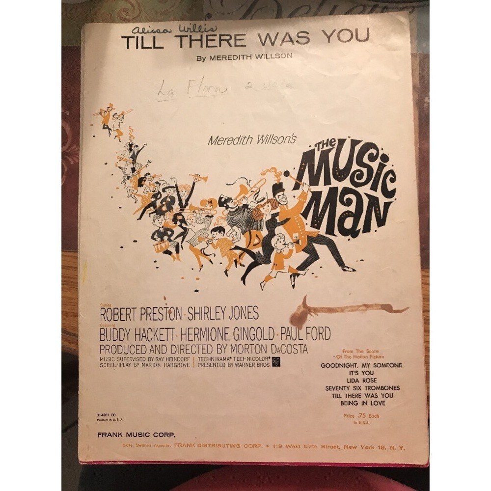 Till There Was You (1957) "The Music Man" Meredith Willson #4881*